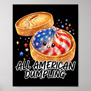 Póster Niñas Lindas Ed Aamerican Dumpling 4 De Julio Chic