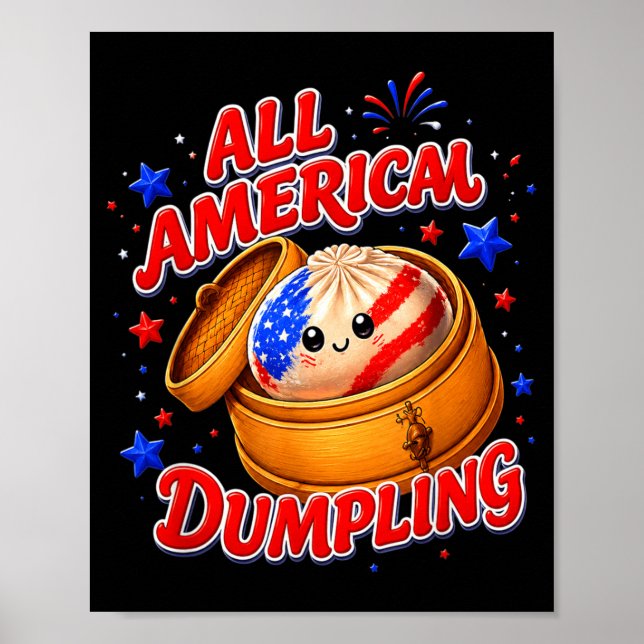 Póster Niñas Lindas Ed Dumpling Americano 4 De Julio (Frente)