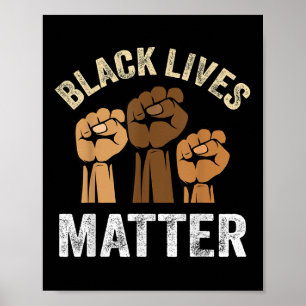 Póster Niñas y negras Blm Black Empowerment Niños Hombres