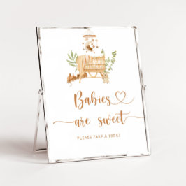 Póster Niñera de boho neutral de género Los bebés son dul