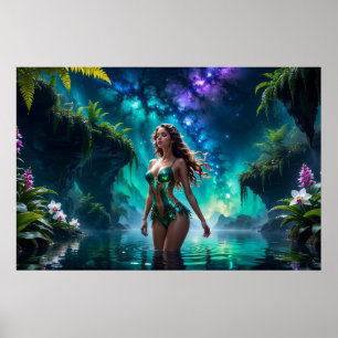Póster Ninfa Acuática del Lago Galáctico