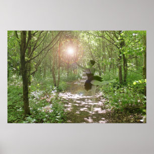 Póster Ninfa de madera