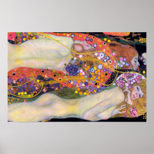 Póster Ninfas de agua 2 Gustav Klimt