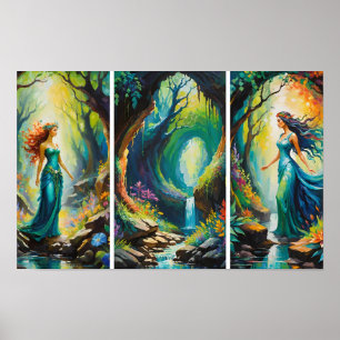 Póster Ninfas Del Bosque