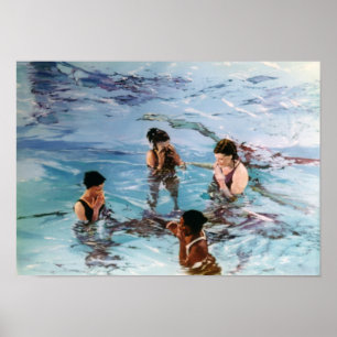 Póster Ninfas en el agua/Nymphs in the water
