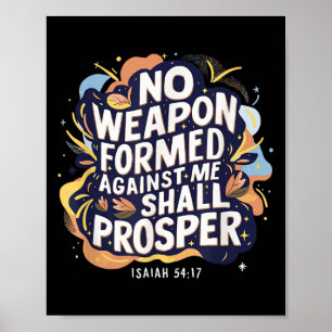 Póster Ningún arma formada contra mí será cristiana