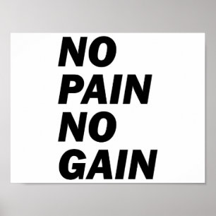 PÓSTER NINGÚN DOLOR NINGÚN POSTER DEL AUMENTO