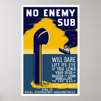 Póster Ningún enemigo se atreverá a levantar los ojos
