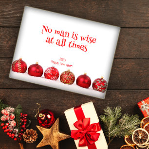 Póster Ningún hombre es sabio en todo momento poster de a