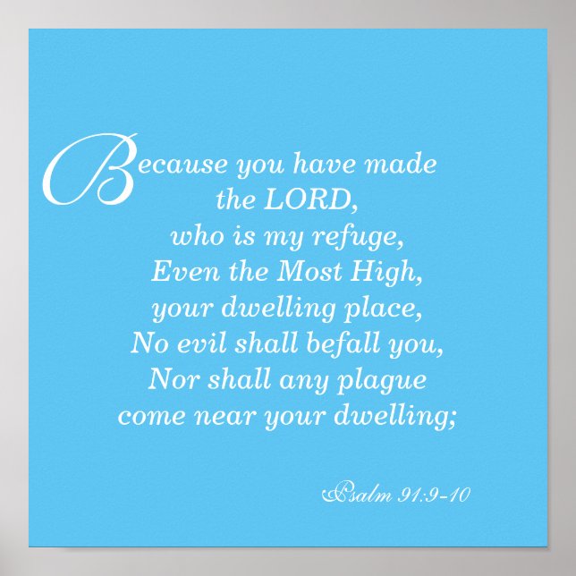 Póster Ningún mal te sucederá (Frente)