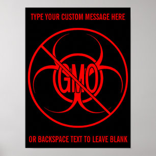 Póster Ningún Poster de OMG Biohazard Personalizado Sin R