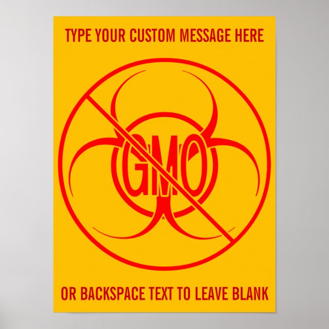Póster Ningún Poster de OMG Biohazard Personalizado Sin R (Frente)