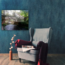 Póster Ningún vuelo del poster del puente del proverbio d