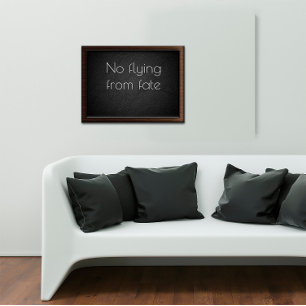 Póster Ningún vuelo del poster inspirador del destino