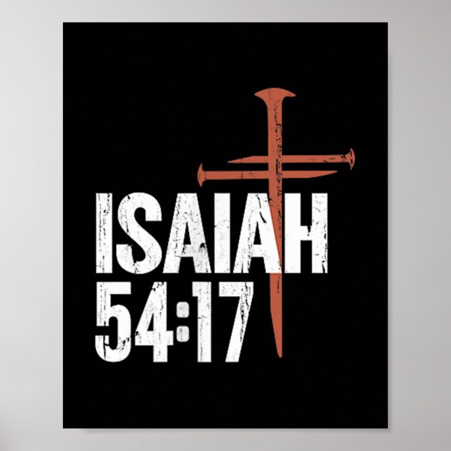 Póster Ninguna arma formada contra mí prosperará - Frente (Frente)