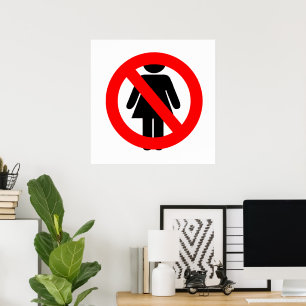 Póster Ninguna mujer firma