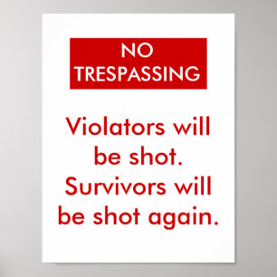 Póster Ninguna violación