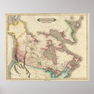 Póster Ningunas posesiones de América Británicos