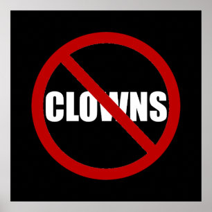 Póster Ningunos payasos