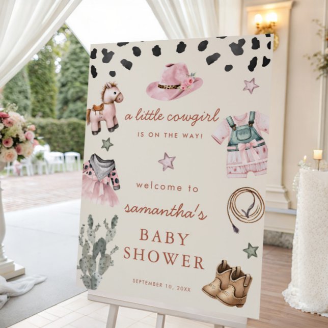 Póster Niñita de vaca está en camino chica de bienvenida (Subido por el creador)