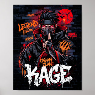 Póster Ninja Clan Urbano Kage