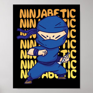 Póster Ninja - Fijación para la toma de conciencia sobre