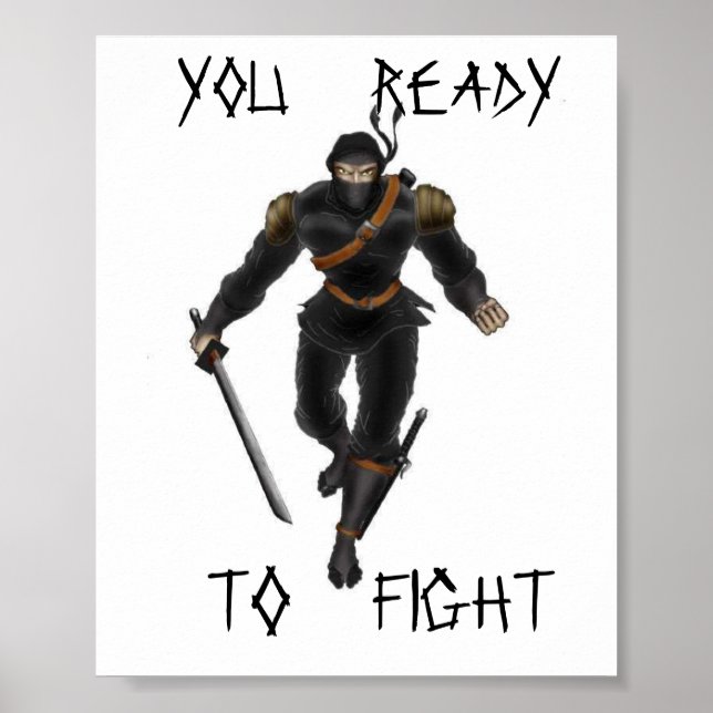 Póster ninja poster (Frente)