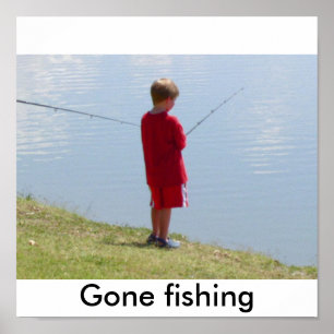 Póster Niño 014, pesca de distancia