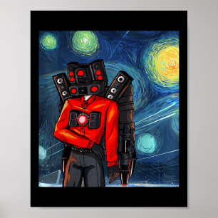 Póster  Niño altavoz Videojuego Controlador Jugador 