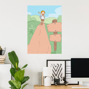 Póster Niño Caminando