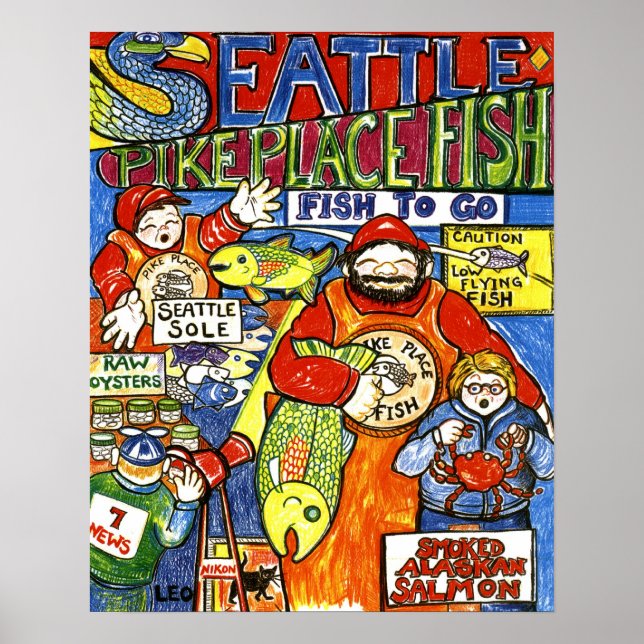 Póster Niño con cangrejo (Frente)