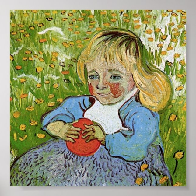 Póster Niño con Naranja Van Gogh Bella Artes (Frente)