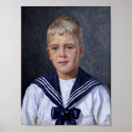 Póster Niño con traje de marinero