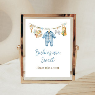 Póster Niño Cultivado Localmente Bebés son Dulces Letrero