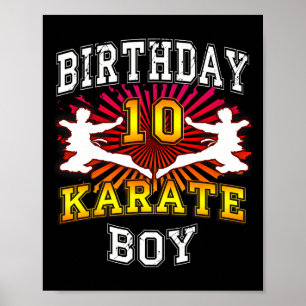 Póster Niño de 10 años - Karate, hijo de 10 años
