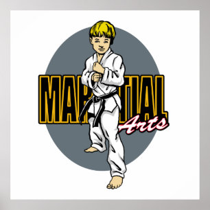 Póster Niño de artes marciales