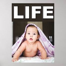 PÓSTER NIÑO DE BEBÉ A FAVOR DE LA VIDA CON BLANKET