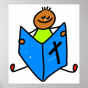 Póster Niño de la Biblia