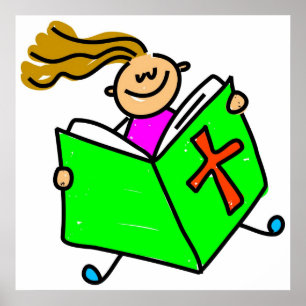 Póster Niño de la Biblia