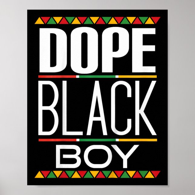 Póster Niño Drogas Black Boy Black History Mono (Frente)