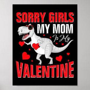 Póster Niño El día de San Valentín divertido Lo siento Ch