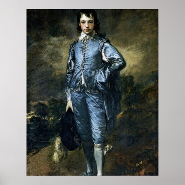Póster Niño en azul de Thomas Gainsborough (Frente)