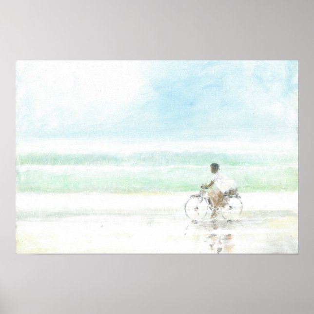 Póster Niño en bicicleta (Frente)