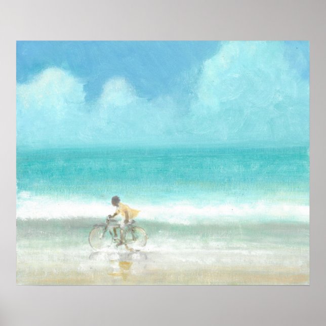 Póster Niño en bicicleta 3 (Frente)