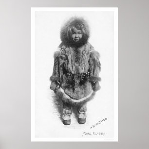 Póster Niño En Fur Nome Alaska 1920
