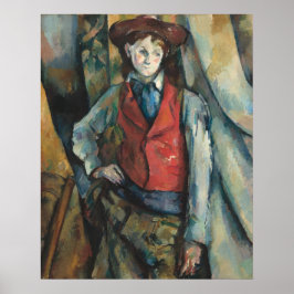 Póster Niño en un abrigo rojo - Paul Cézanne Bella Artes