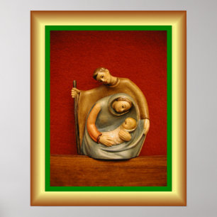 Póster Niño Jesús, María, José, Sagrada Familia, Belén