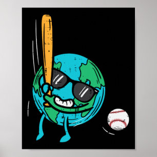Póster Niño Jugador deportivo de Earth Play Sell Earth Da