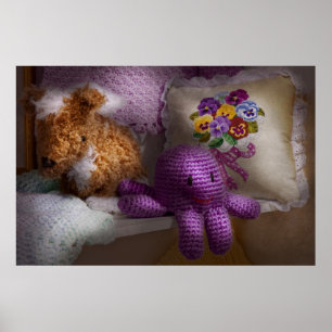 Póster Niño - Juguete - Pulpo en mi armario