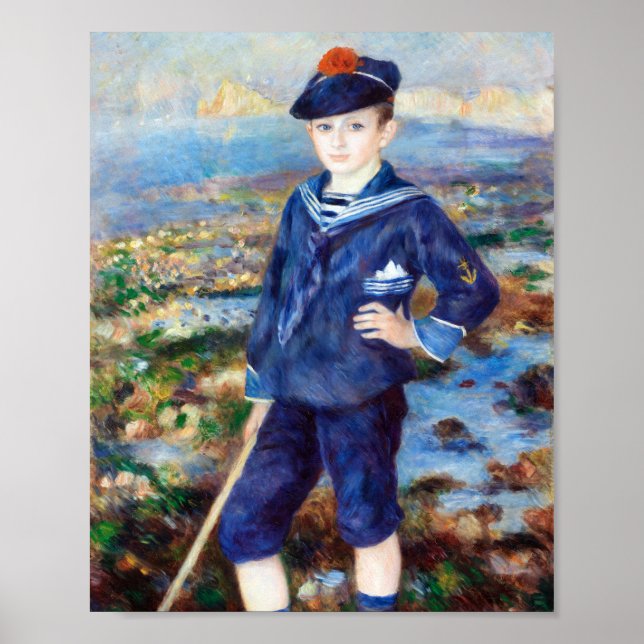 Póster Niño marinero de Pierre-Auguste Renoir (Frente)